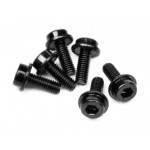 Flanged Cap Head Screw M3X8Mm (6Pcs)