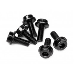 Flanged Cap Head Screw M3X8Mm (6Pcs)