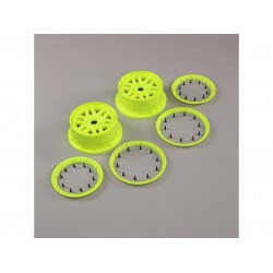 Losi Disk kola, beadlock fluor, žlutý (2): 5ive-T 2,0