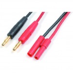 Nabíjecí kabel s banánky - 4.0mm