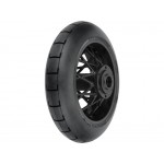 Pro-Line kolo s pneu 1:4 Supermoto zadnķ, disk černż: PM-MX