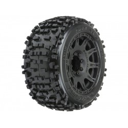 Pro-Line kolo 3,8 , pneu Badlands, disk Raid H17 černý (2)
