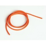 Silikonový kabel 3,3qmm, 12AWG, 1metr, oranžový