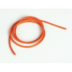 Silikonový kabel 3,3qmm, 12AWG, 1metr, oranžový