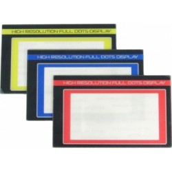 SANWA M12 barevné LCD-Panely, sada modrá, žlutá a červená