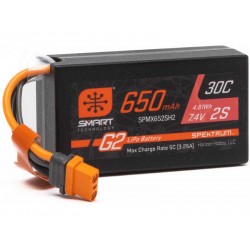 Spektrum Smart G2 LiPo 7.4V 650mAh 30C HC IC2