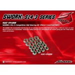 SWORKz S14-3 Competition sada kuličkových ložisek s kovovu prach