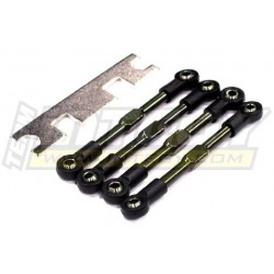 Front & Rear Turnbuckles (4) for 1/16 Traxxas Slash VXL & Rally 59mm