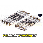 Machined Titanium Turnbuckle & Pushrod Set (8) 1/16 Traxxas Slash & Rally