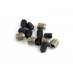 Červíky imbus ocel M3x4mm (4), nerez M4x4mm (4)