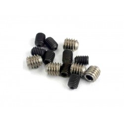 Červíky imbus ocel M3x4mm (4), nerez M4x4mm (4)