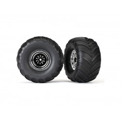 Traxxas kola přední Terra Groove dual/Chrom (2)