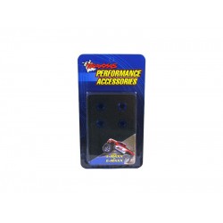 Traxxas - hliníkové uzávěry modré náboje kola (4)