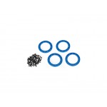 Traxxas hliníkový Beadlock kroužek 1,9 modrý (4)