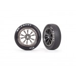 Traxxas kolo, disk Weld polomatný chromově černý (přední) (2)