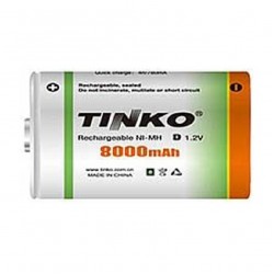 Baterie D (R20) nabíjecí TINKO NiMH 8000mAh
