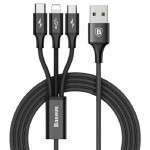 Rapid Series 3-in-1 Type-C Cable 3A1.2M Black
