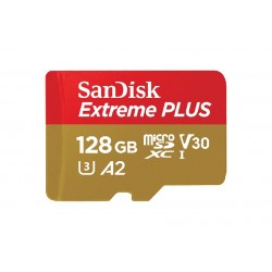 SanDisk MicroSDXC 128GB Extreme A2 UHS-I (V30) U3 + SD adaptér