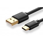UGREEN USB-C kabel 0.25m, zlacený, černý