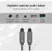 UGREEN optický audio kabel Toslink 1.5m, šedý