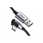 UGREEN USB-C kabel 90° 1m, černý