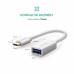 UGREEN USB-C OTG adaptér 10cm, bílý