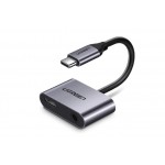 UGREEN USB-C hub s 3.5mm audio jackem