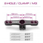 ALU CLAMP THROTTLE SERVO HORN - HITEC - 2-HOLE M3 - 24T