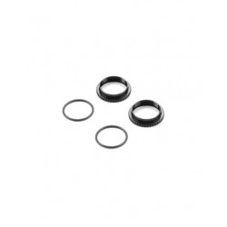 XLP ALU SHOCK ADJUSTABLE NUT - BLACK (2)