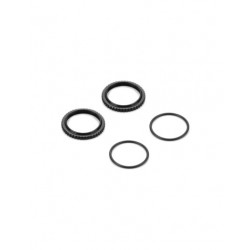 XLP2 ALU SHOCK ADJUSTABLE NUT - BLACK (2)
