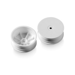 2WD FRONT WHEEL AERODISK WITH 12MM HEX - WHITE - HARD (2) 2WD FRONT WHEEL AERODISK WITH 12MM HEX - WHITE - HARD (2)
