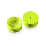 2WD FRONT WHEEL AERODISK WITH 12MM HEX - YELLOW - HARD (2) 2WD FRONT WHEEL AERODISK WITH 12MM HEX - YELLOW - HARD (2)