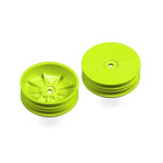 2WD FRONT SLIM WHEEL AERODISK WITH NARROW OFFSET - YELLOW (2) 2WD FRONT SLIM WHEEL AERODISK WITH NARROW OFFSET - YELLOW (2)