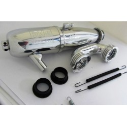 MUFFLER 3.5cc ON-ROAD - EFRA 2168 + MANIFOLD ON-ROAD - SHORT