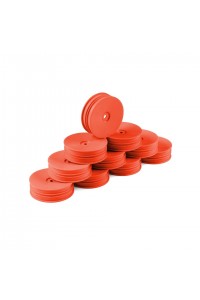 HUDY 1/10 OFF-ROAD WHEEL - 2WD – FRONT – NARROW – ORANGE (10) HUDY 1/10 OFF-ROAD WHEEL - 2WD – FRONT – NARROW – ORANGE (10)