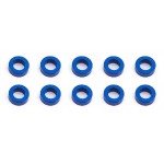 Ballstud podložky, 5.5x2.0mm, modré alu, 10 ks.