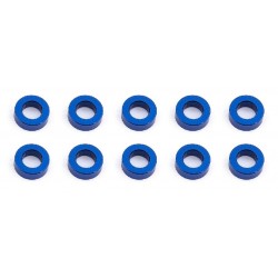 Ballstud podložky, 5.5x2.0mm, modré alu, 10 ks.