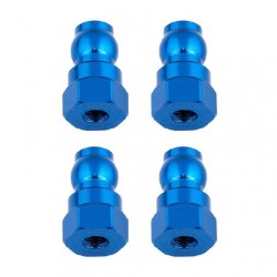 Vrchní modré hliníkové vložky tlumičů, 12mm, 4 ks.