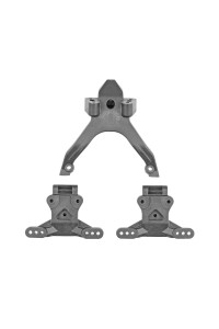 RC10B7.1 FT Horní deska a držák kulových čepů, karbon