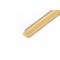 Mosazný T profil 2x2x330mm 5ks