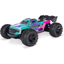 RC auto Arrma Mini Kraton 3S DSC BLX 1:16 4WD RTR - Tyrkysová/růžová