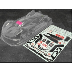 Karoserie čirá 499R Hypercar 1/10 190mm pro nízkoprofilové TC podvozky, lehká