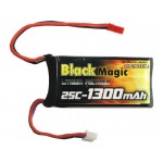 LiPol Black Magic 7.4V 1300mAh 25C JST