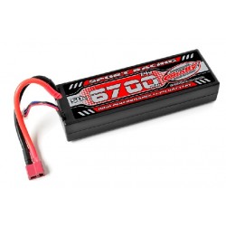 Power Racing 50C - 6700mAh - 7,4V-LiPo Stick Hardcase-T-DYN