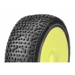 1/8 Off Road Buggy nalepené gumy, S-CODE, žluté disky, Super Soft směs, 1 pár