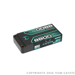 CAYOTE Shorty 8800mAh 3.7V 1S 145C HV LiPo (5mm, 162g) CAYOTE Shorty 8800mAh 3.7V 1S 145C HV LiPo (5mm, 162g)