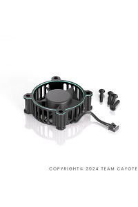 CAYOTE CREST 8 / 8 Evo Aluminum 30x30x10mm Cooling Fan w/Micro Plug (Aurora Green)