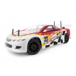 HiMOTO 1:10 Onroad NASCADA Brushless 2,4 GHz RTR set, červená
