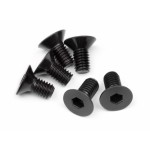 Flat Head Screw M6X12Mm (Hex Socket/6Pcs)