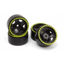 CL-5 Beadlock disky 1.2in (zelené/4 ks)